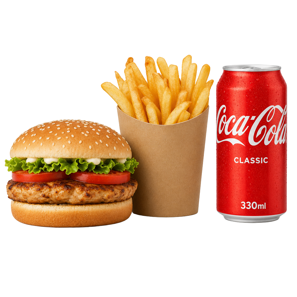 Menú Burguer Pollo o Ternera