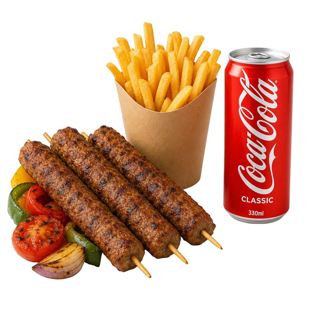 Menú Seek Kebab (3 unidades)